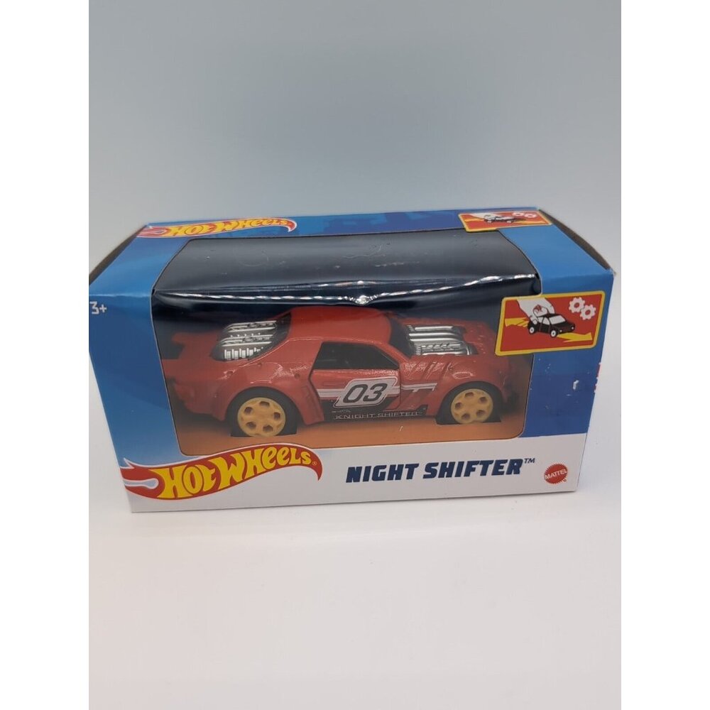 Hot Wheels Pull Back Night Shifter Red Knight Shifted!
